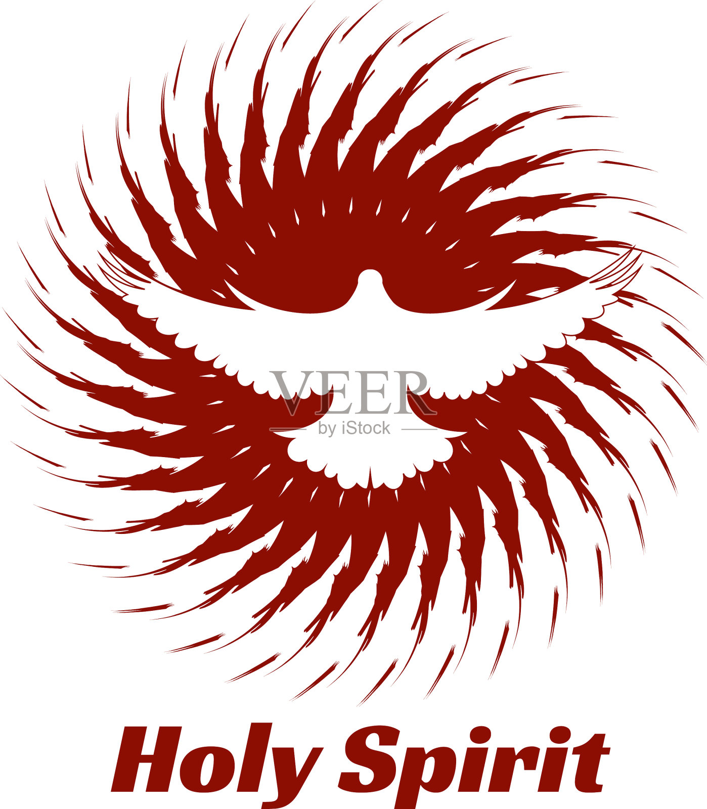 圣灵降临的五旬节插画图片素材