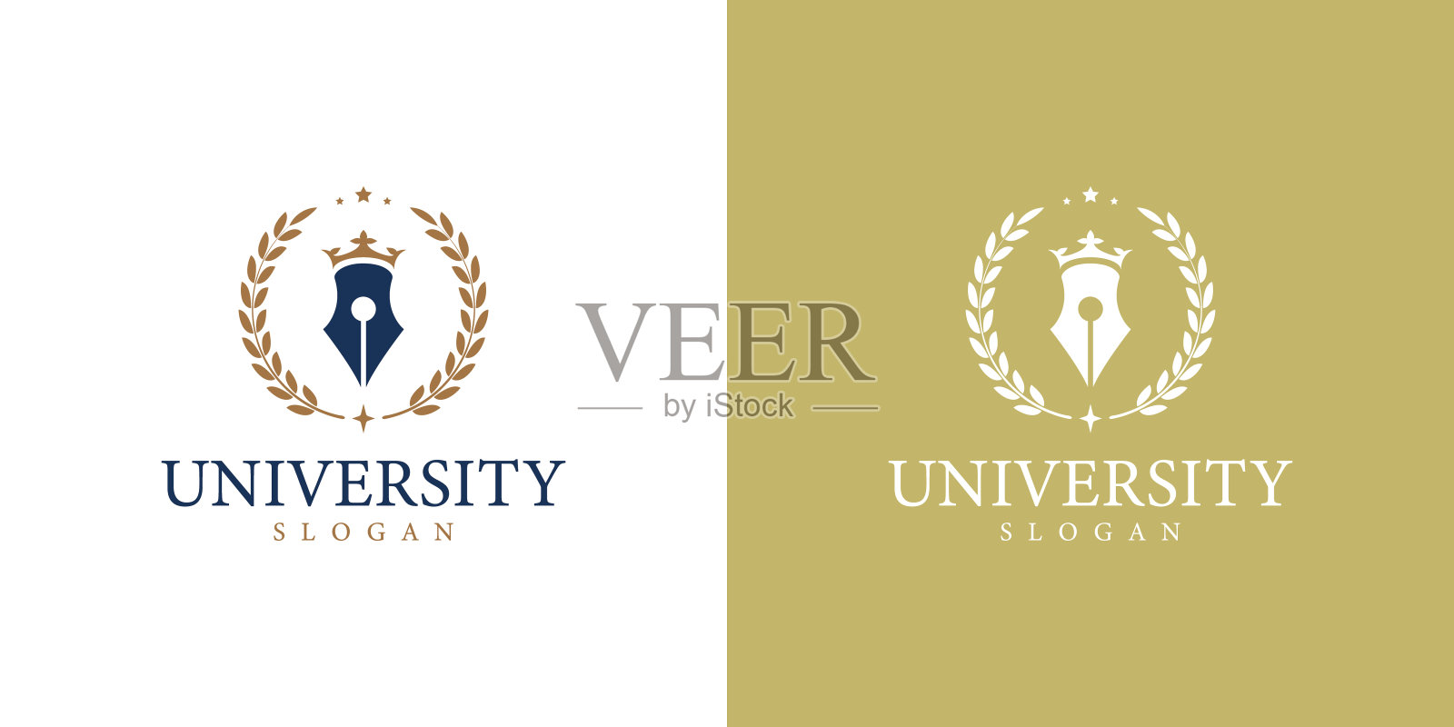 豪华大学、学校、教育徽章徽章设计设计元素图片