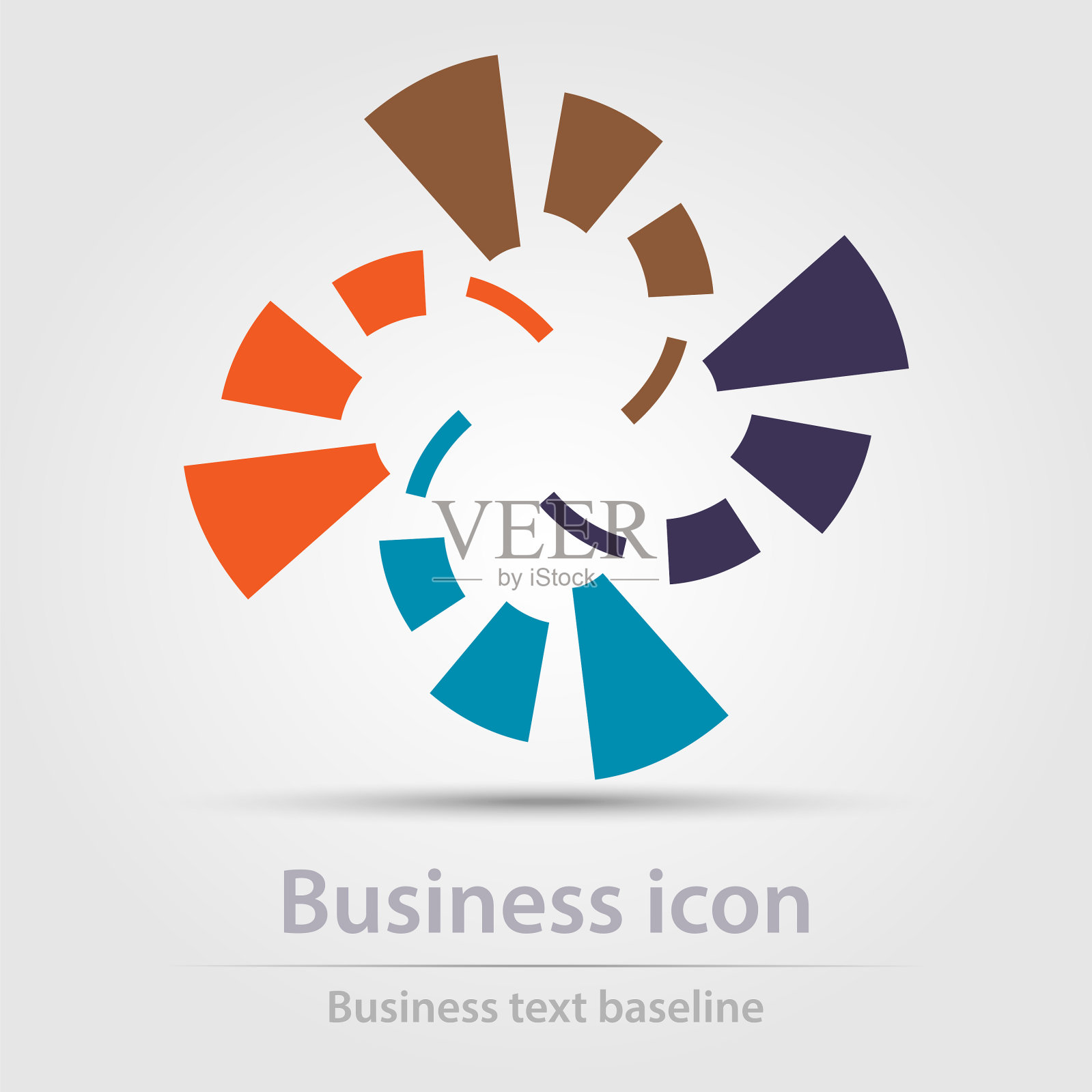 最初设计的彩色商业图标图标素材