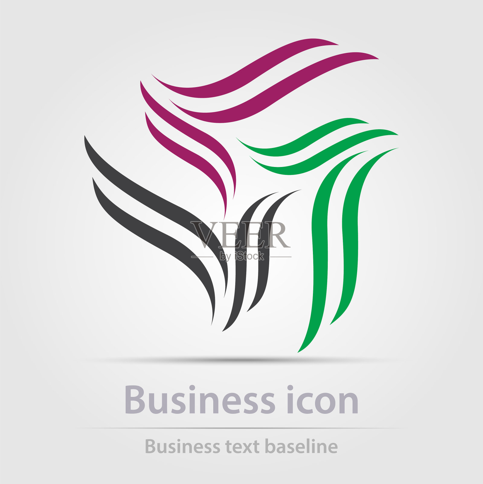 最初设计的彩色商业图标图标素材