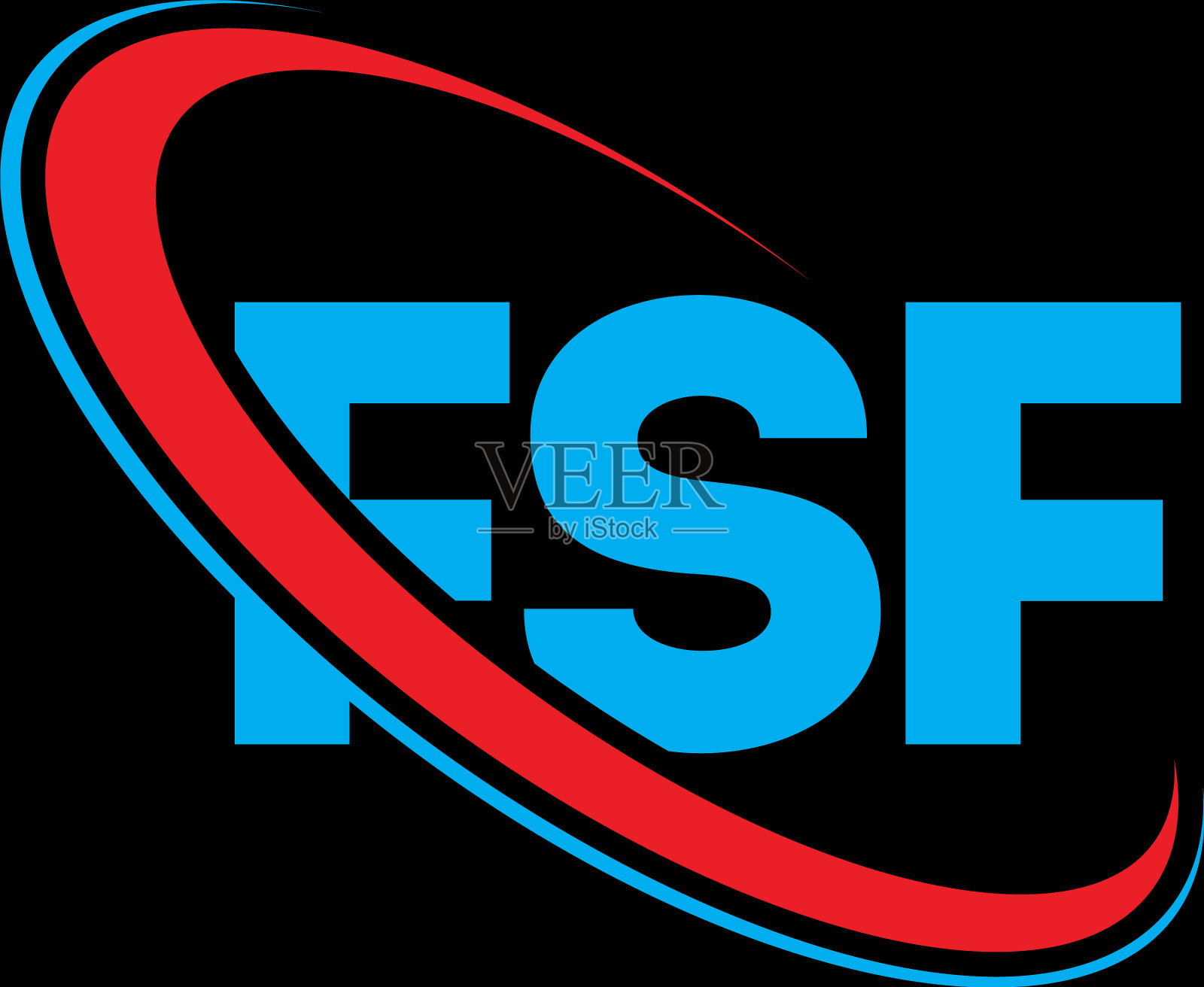 FSF标志FSF字母FSF字母标志设计插画图片素材