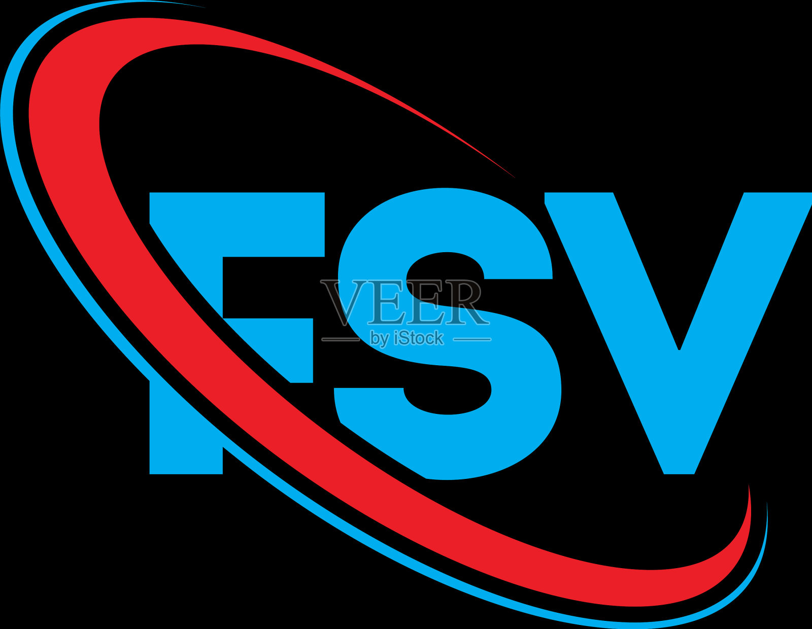FSV标志FSV字母FSV字母标志设计插画图片素材