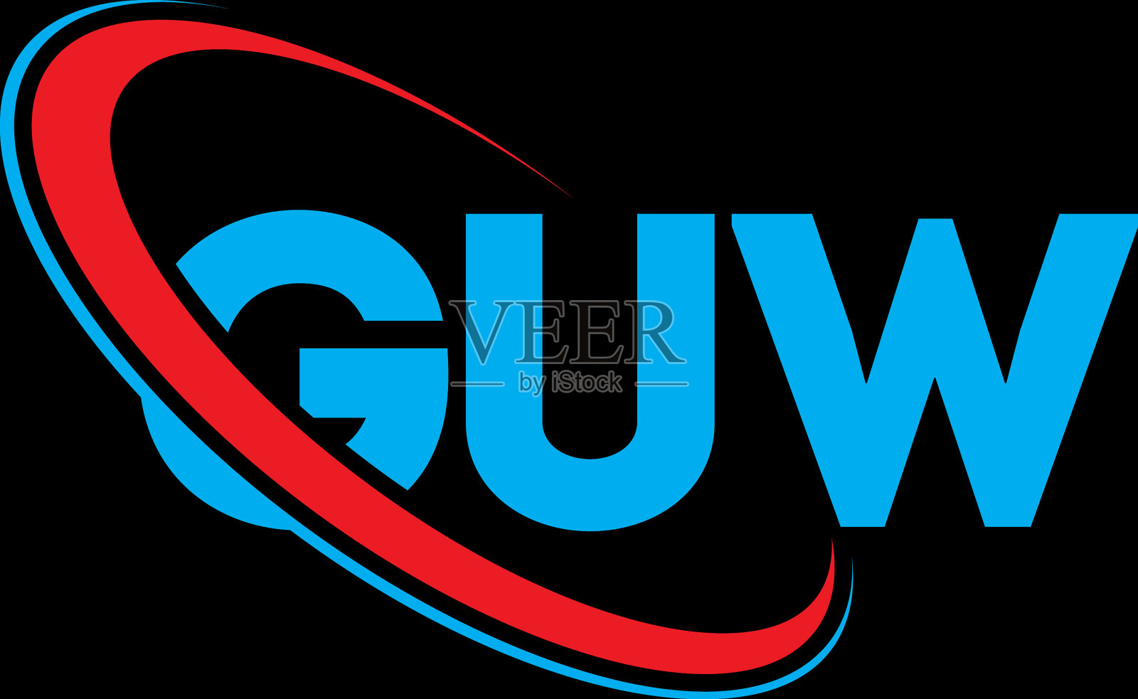 Guw标志Guw字母logo设计插画图片素材