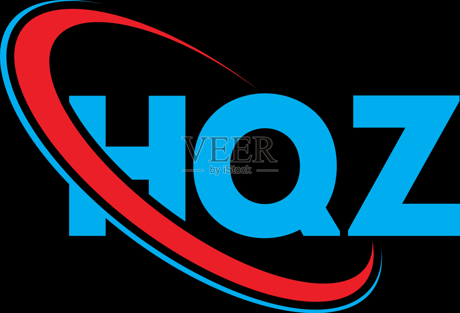 HQZ标志HQZ字母HQZ字母标志设计插画图片素材