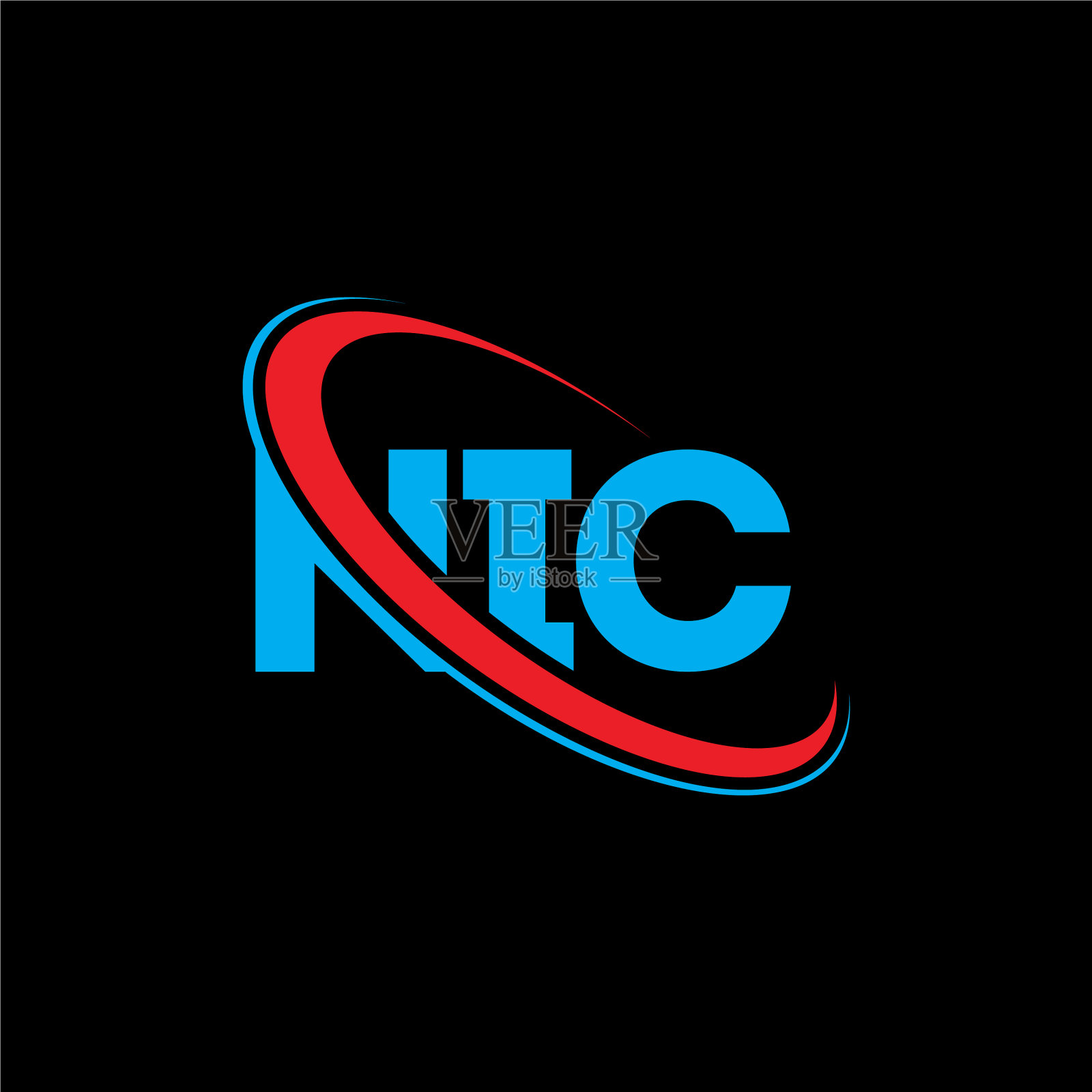 Nic标志Nic字母Nic字母标志设计插画图片素材