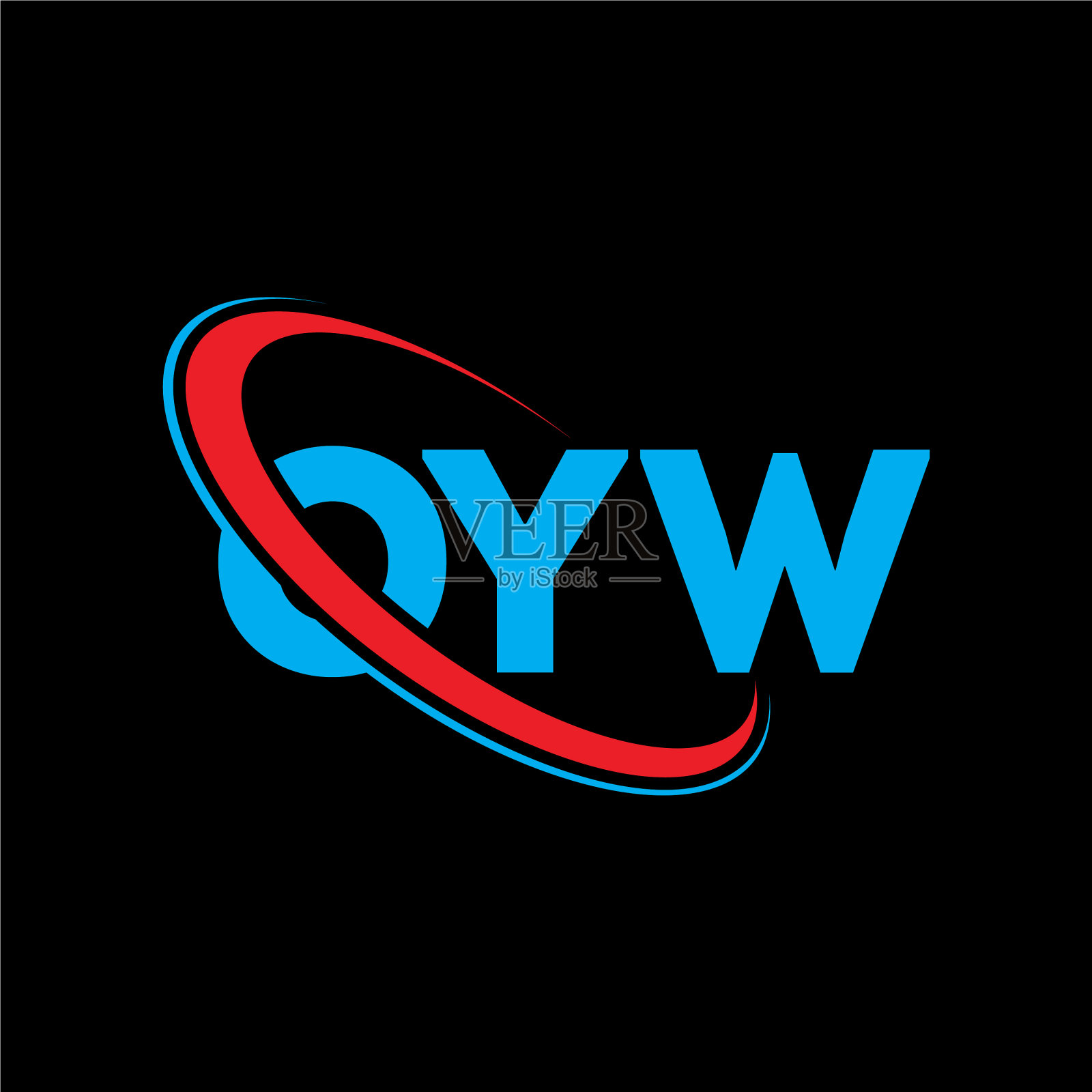 标志Oyw字母Oyw字母logo设计插画图片素材
