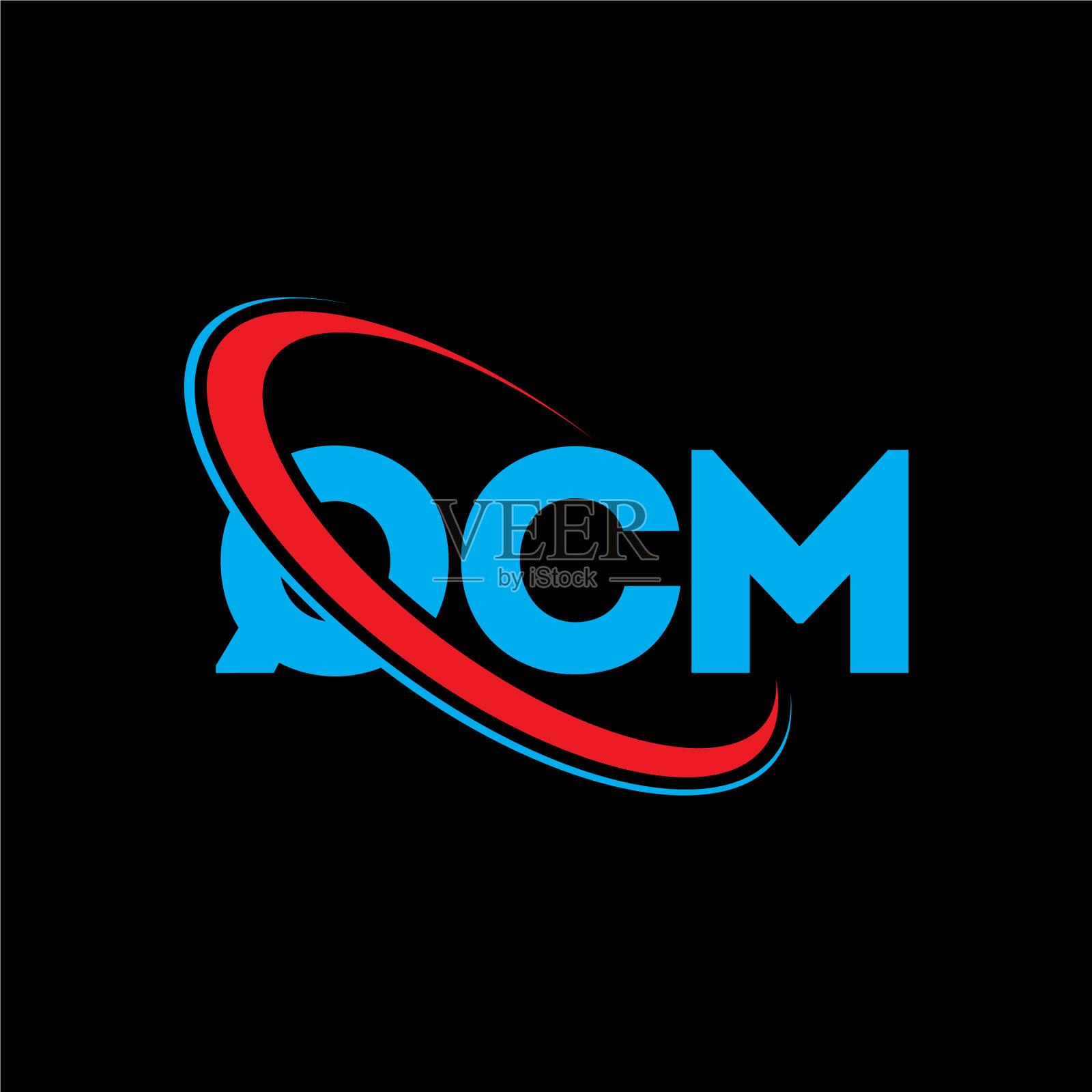 QCM字母标志QCM字母标志设计插画图片素材