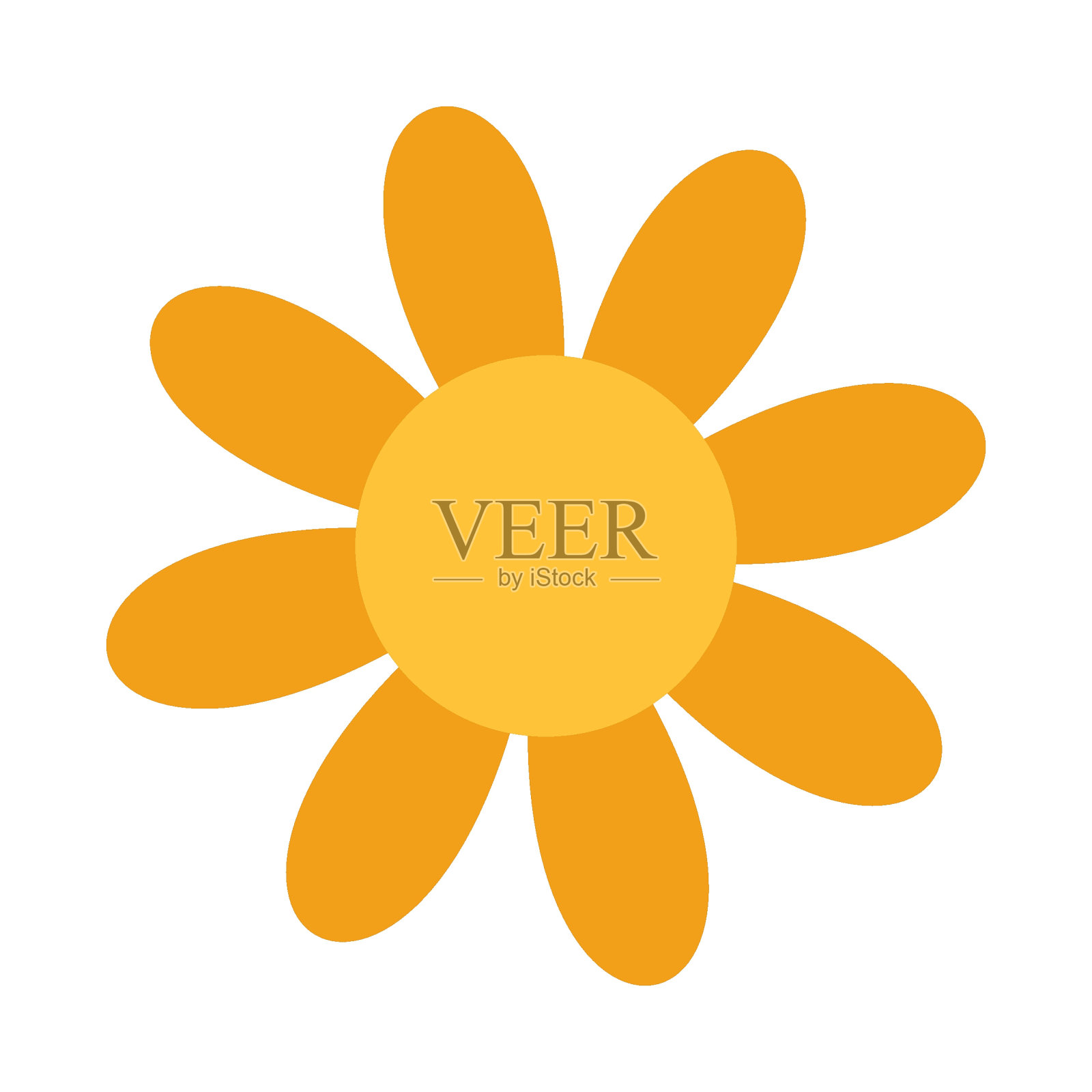 复古几何花平面矢量图标设计元素图片