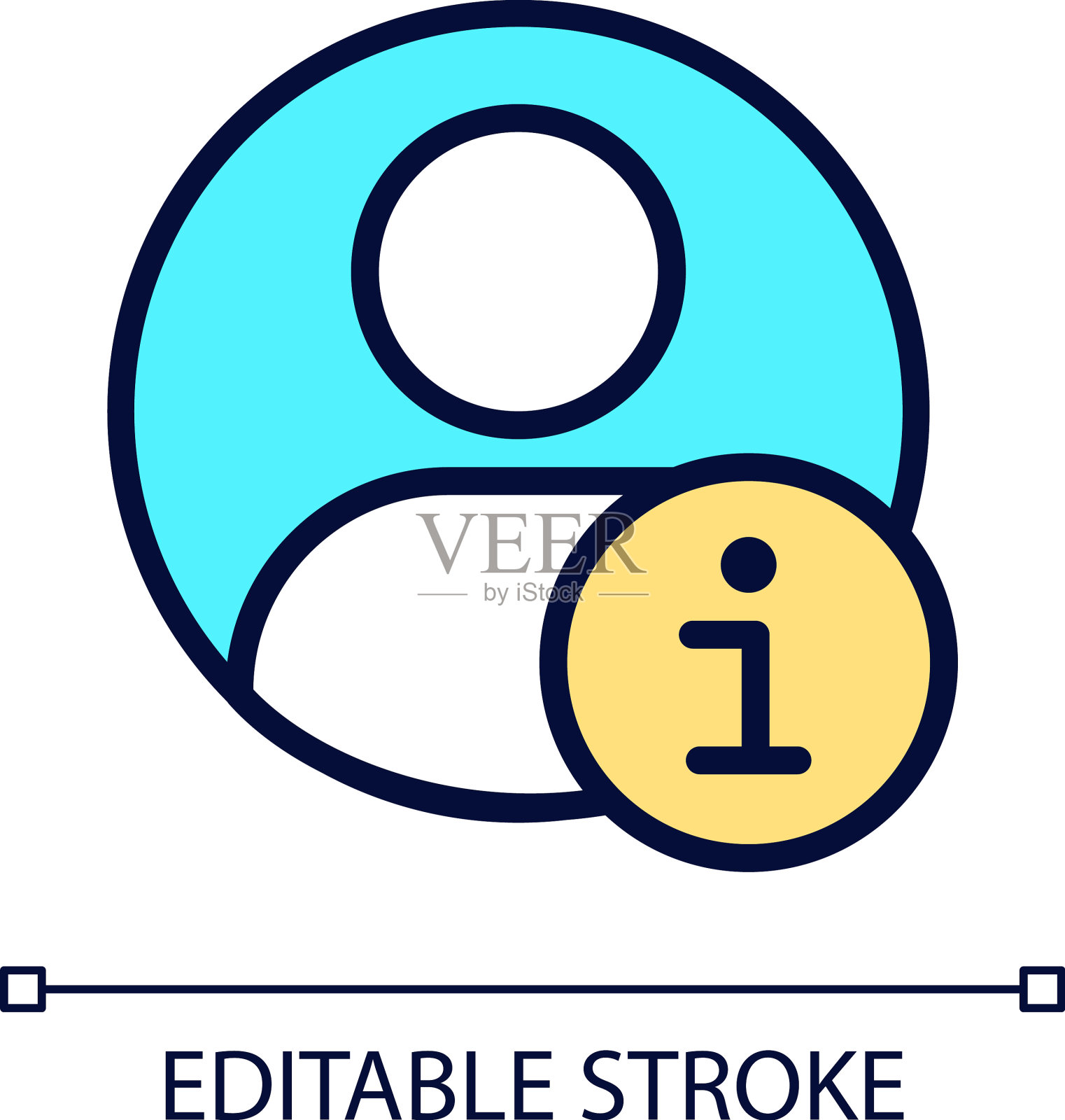 个人配置文件像素完美的RGB颜色图标图标素材