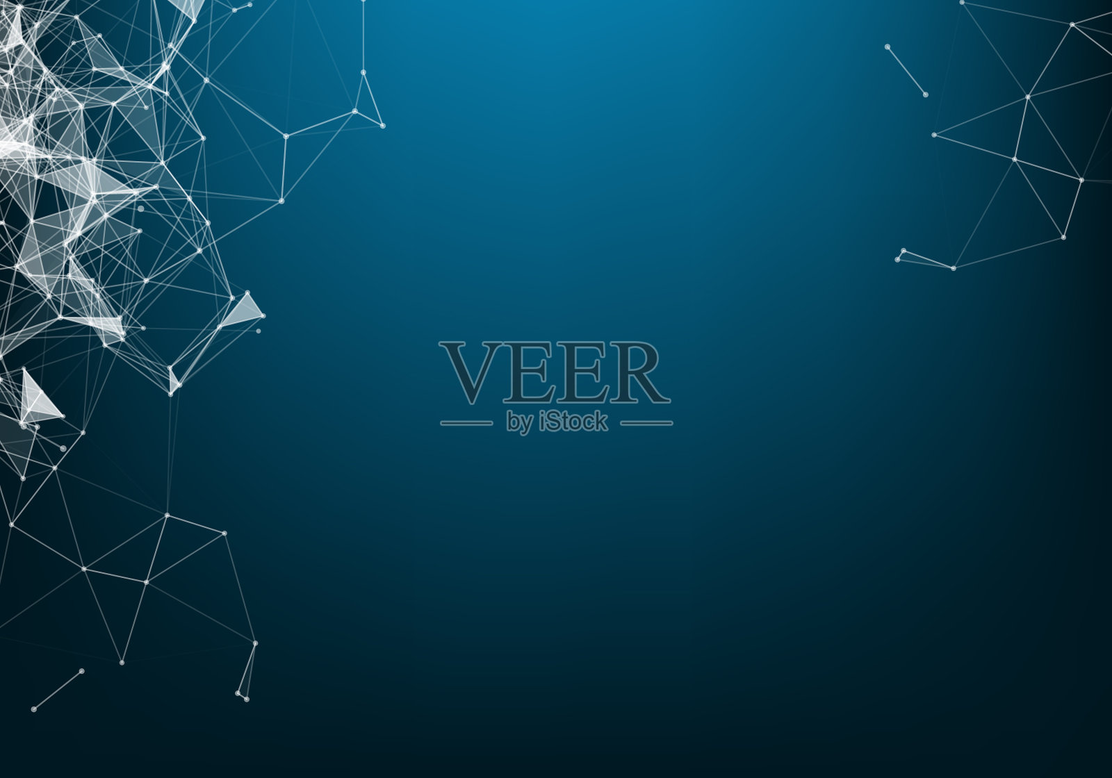 抽象三维未来的点和线计算机插画图片素材