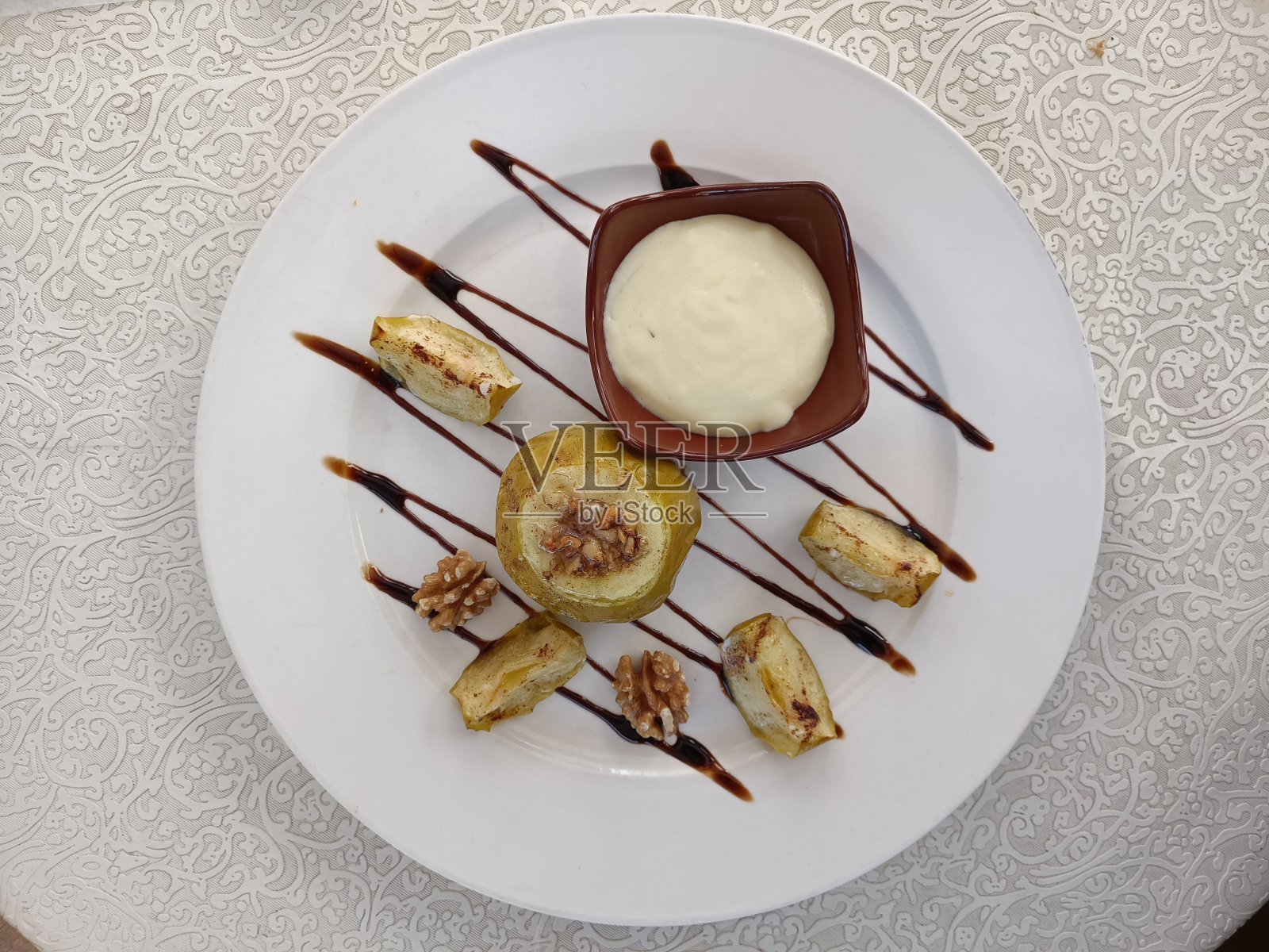 烤苹果照片摄影图片