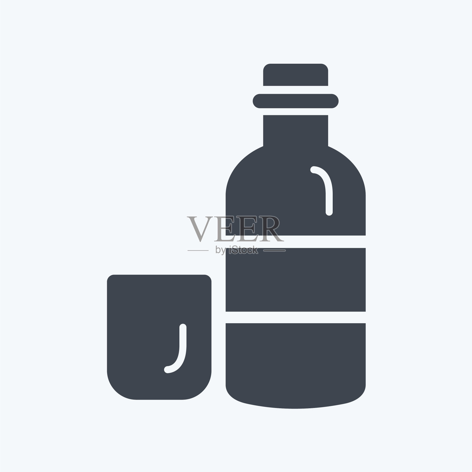 图标或ujo -字形风格-简单的可编辑笔画图标素材