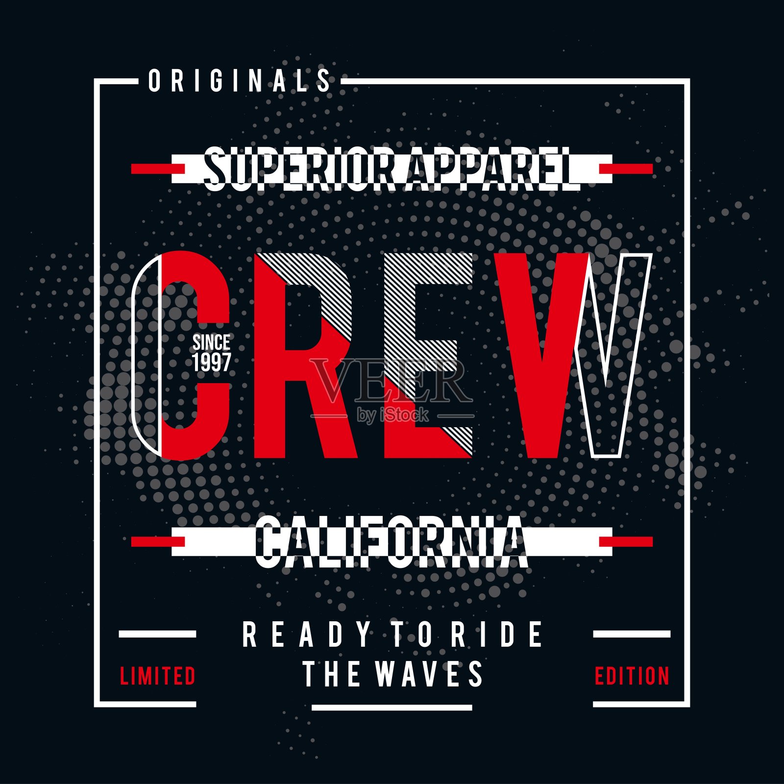 加利福尼亚印刷t恤印刷海报矢量插图插画图片素材