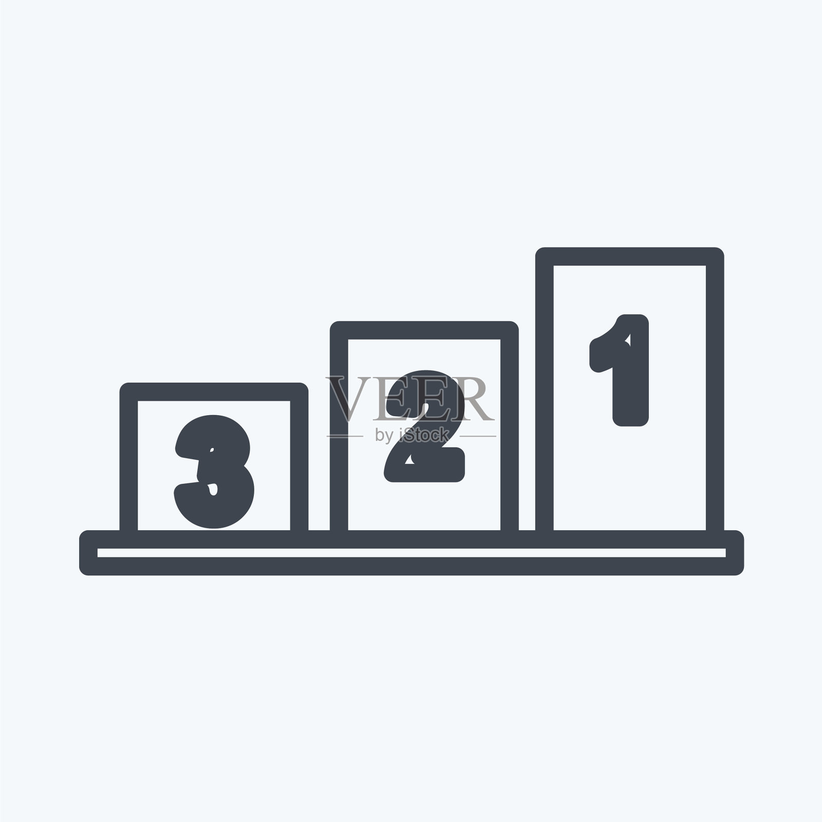 位置图标在潮流线风格孤立上图标素材