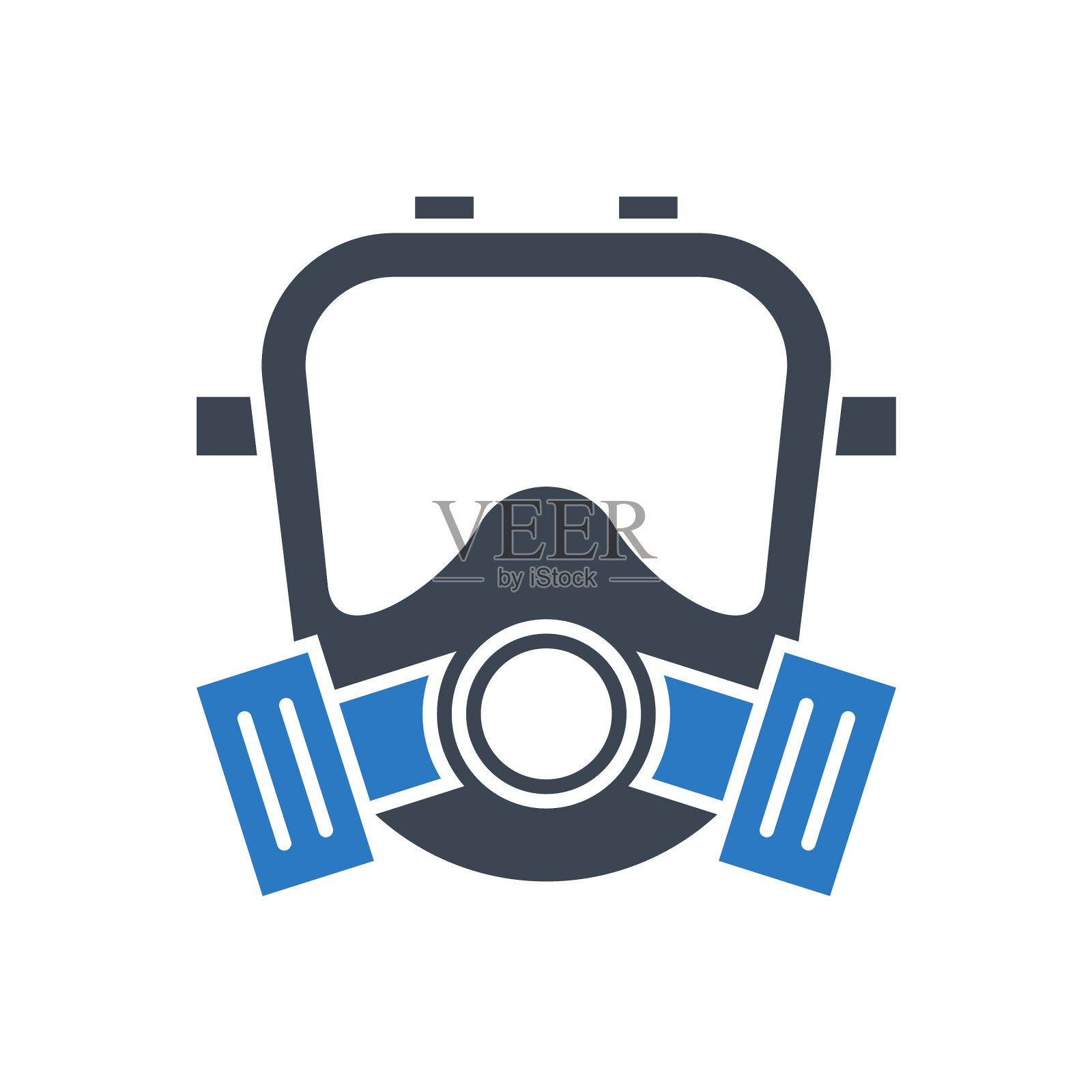 防毒面具相关的字形图标设计元素图片