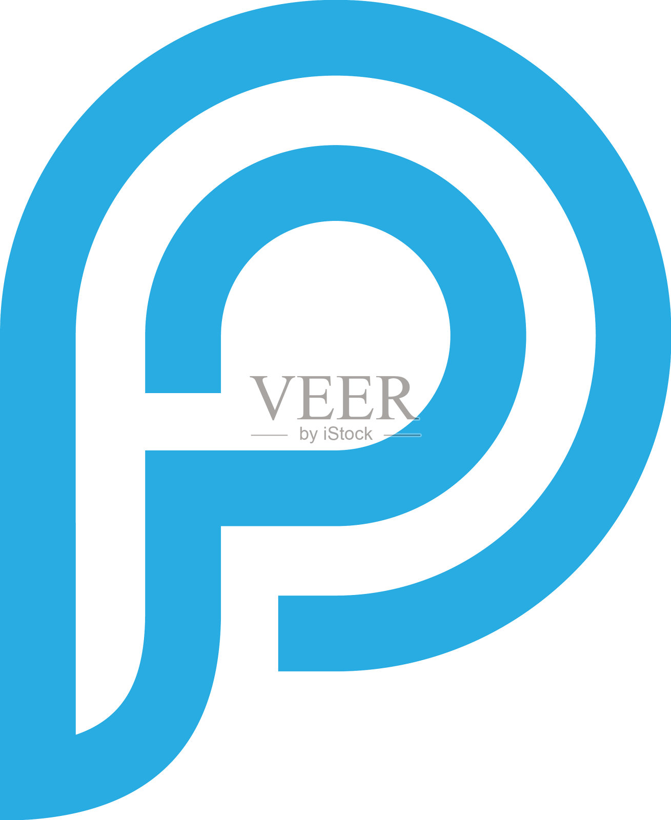 P或pp字母标志设计模板设计元素图片