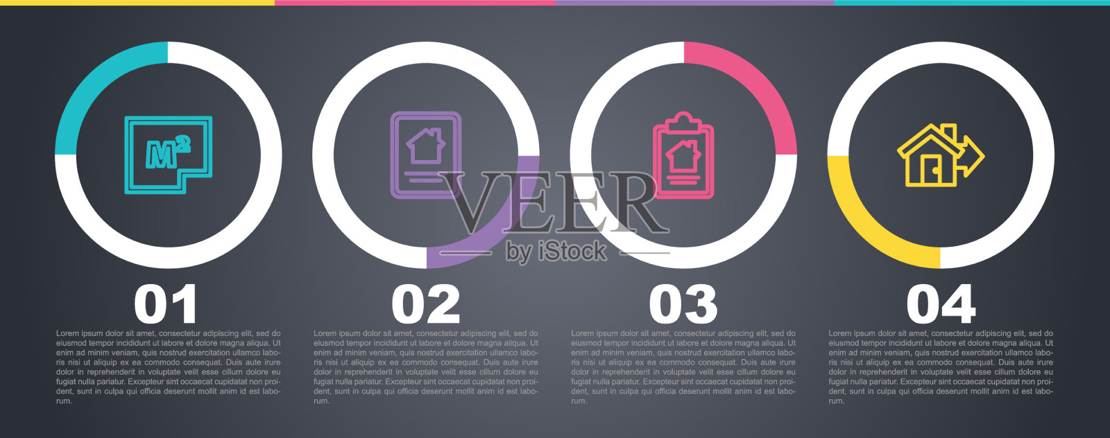 在线房产房源设置线房源规划插画图片素材