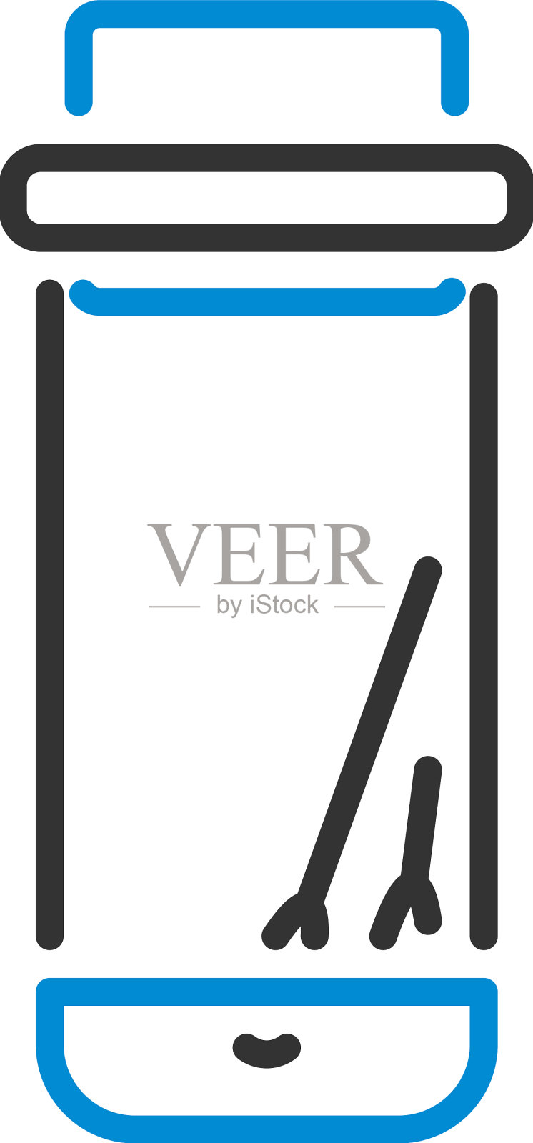 Covid试管图标插画图片素材