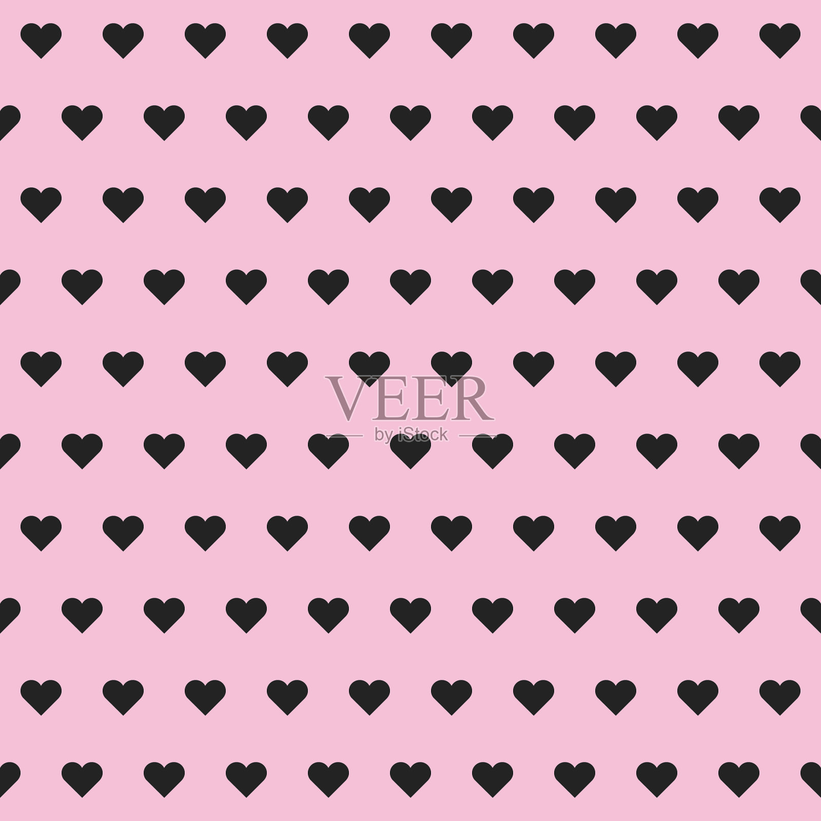 情人节快乐的心图案插画图片素材