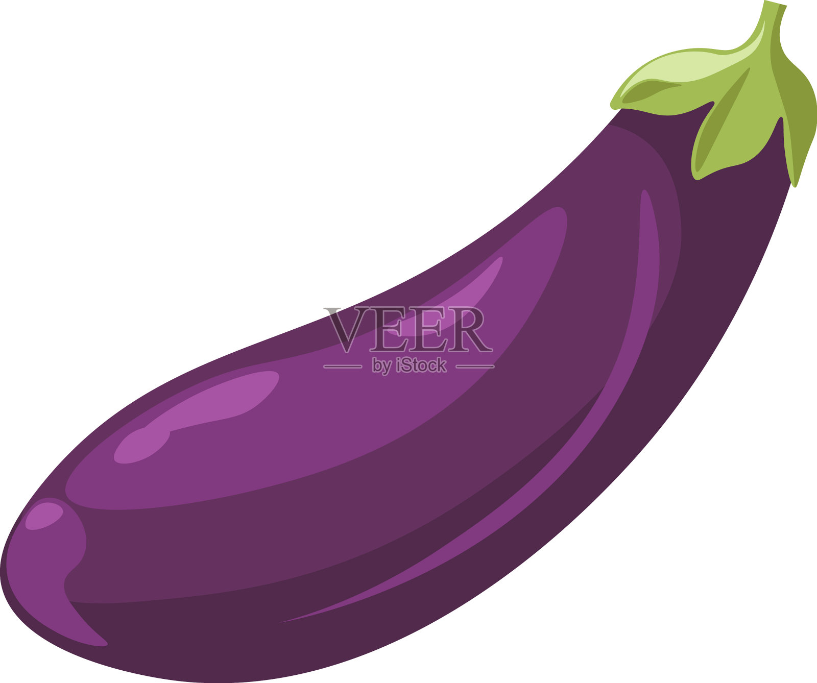 茄子植物茄子素食餐设计元素图片