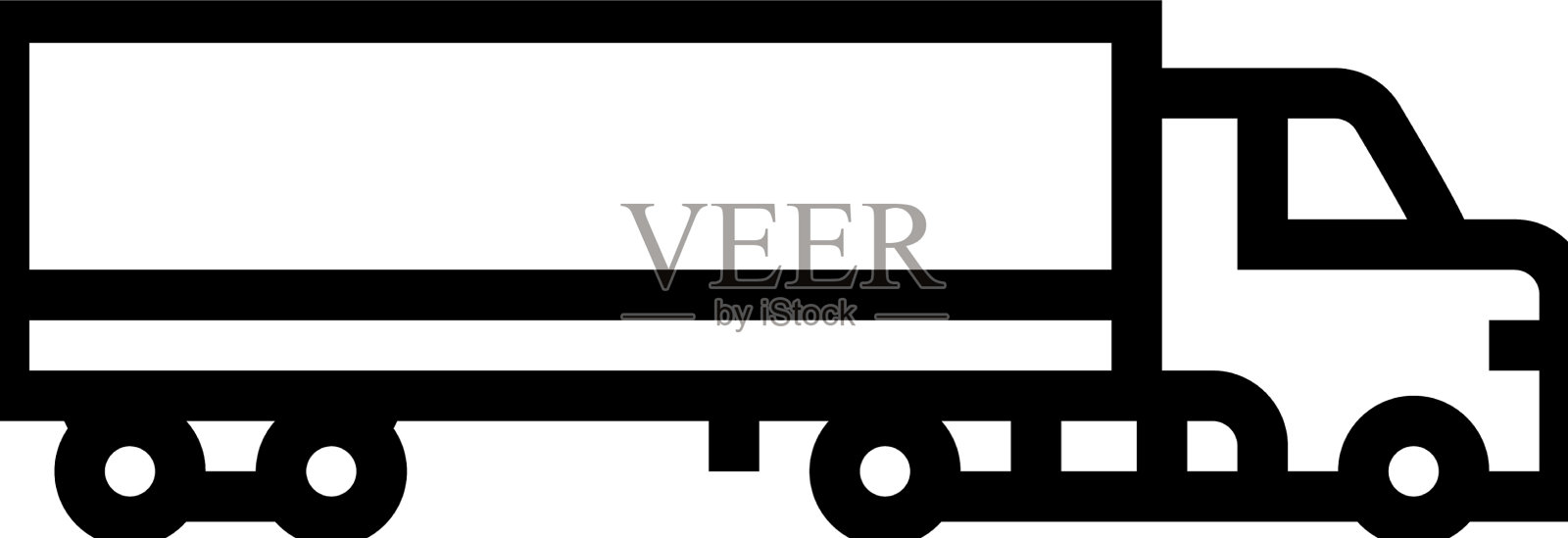 货车线路图标设计元素图片