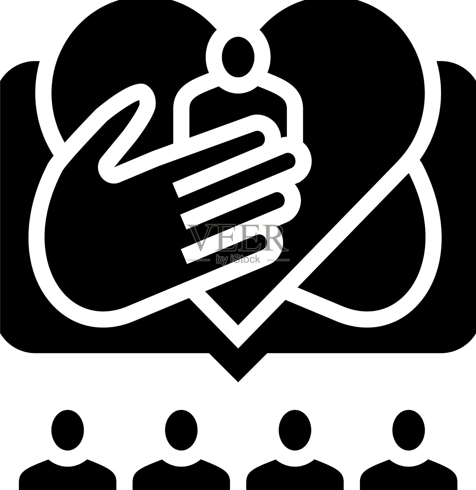 儿童关爱象形图标图标素材