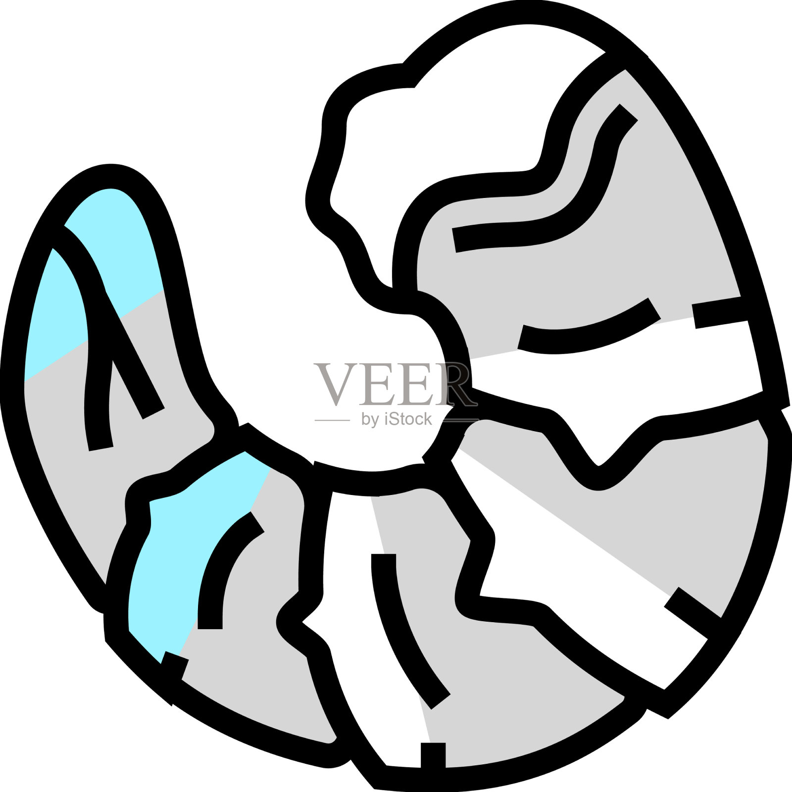 对虾海鲜颜色图标设计元素图片