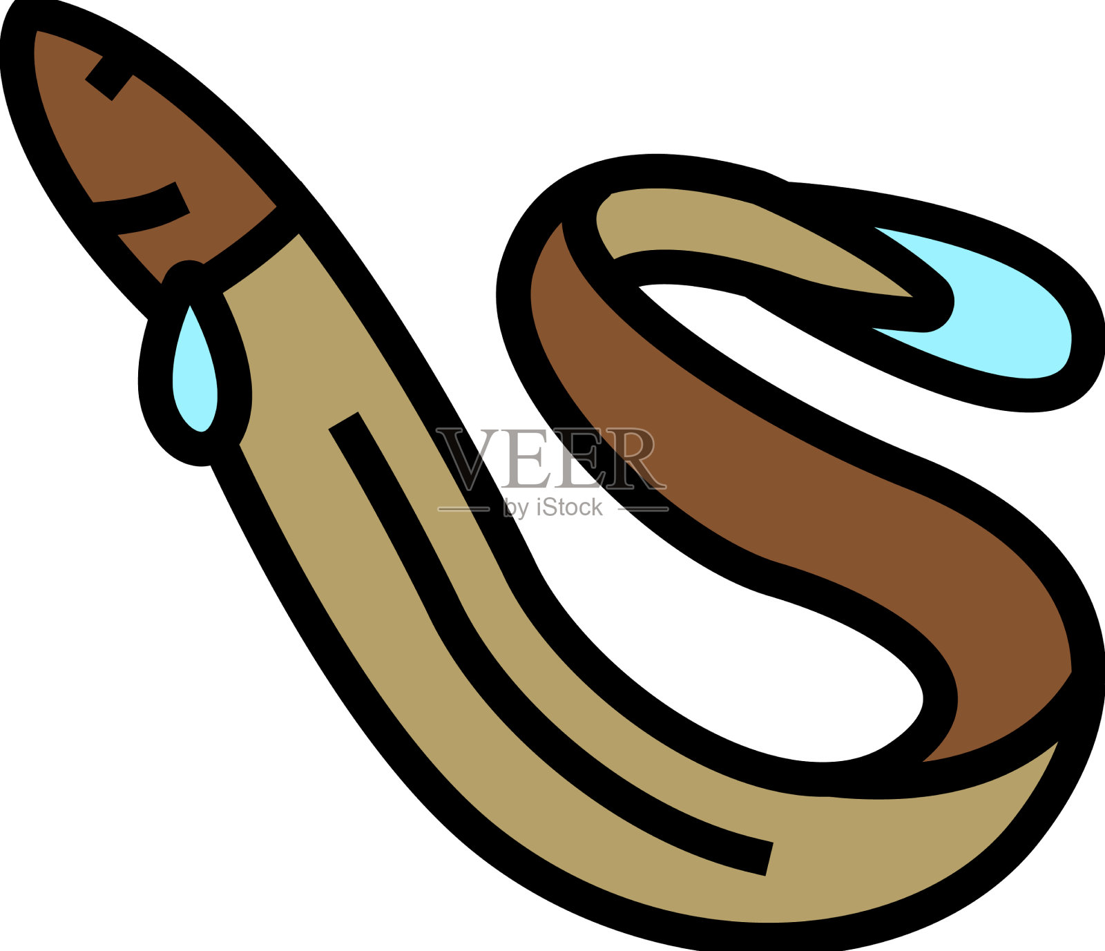 鳗鱼海鲜色图标设计元素图片