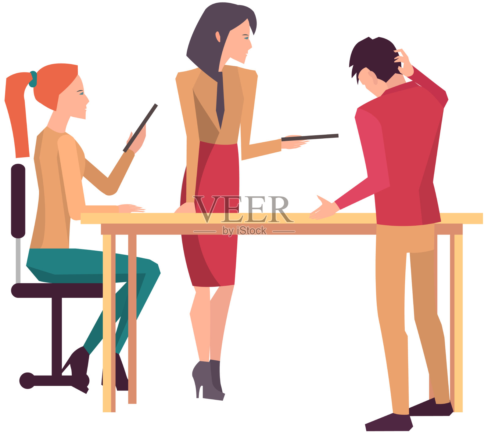 会议讨论启动项目商业计划设计元素图片