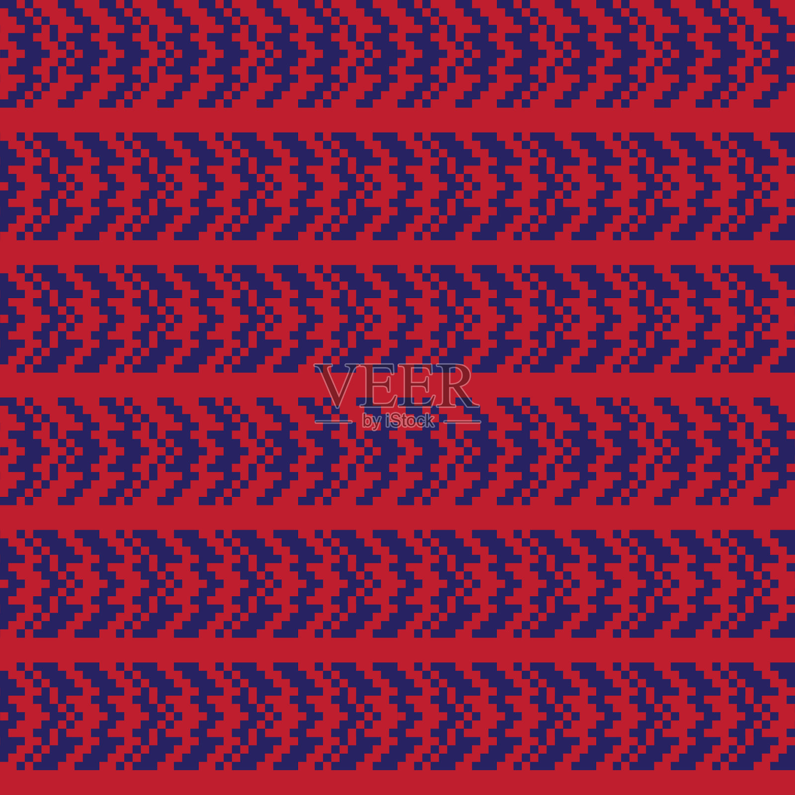 Chevron fair isle无缝图案设计插画图片素材