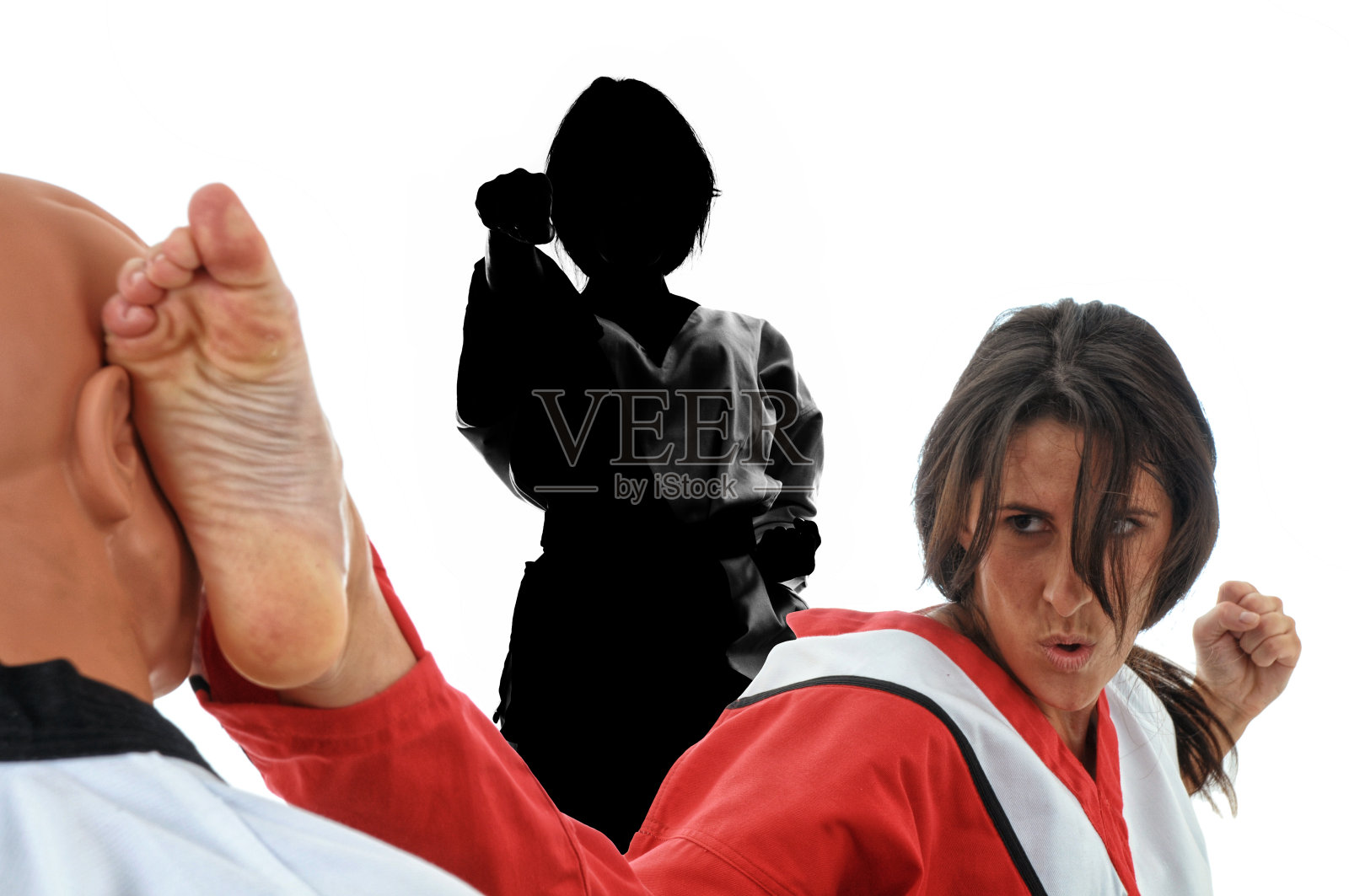 决心、力量和武术技巧照片摄影图片