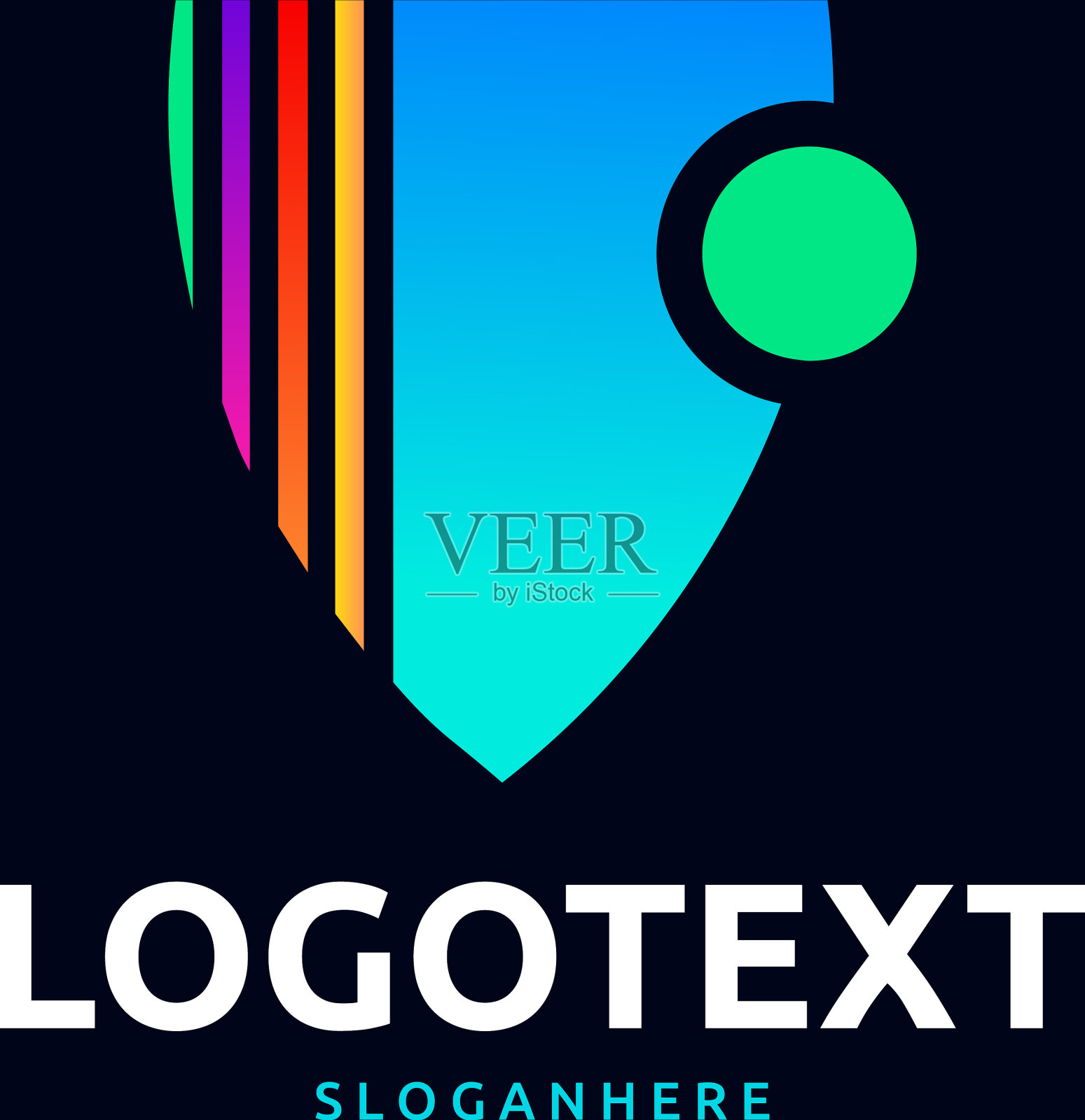 字母v标志插画图片素材