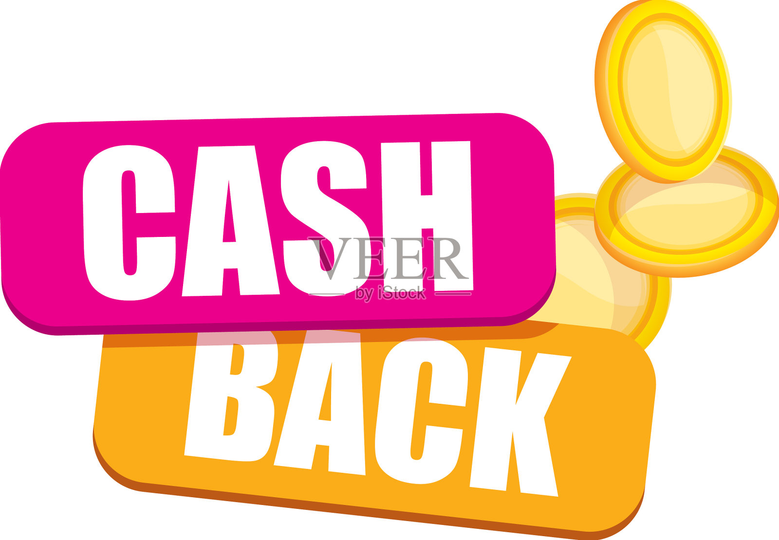 现金回水平横幅设计模板设计元素图片