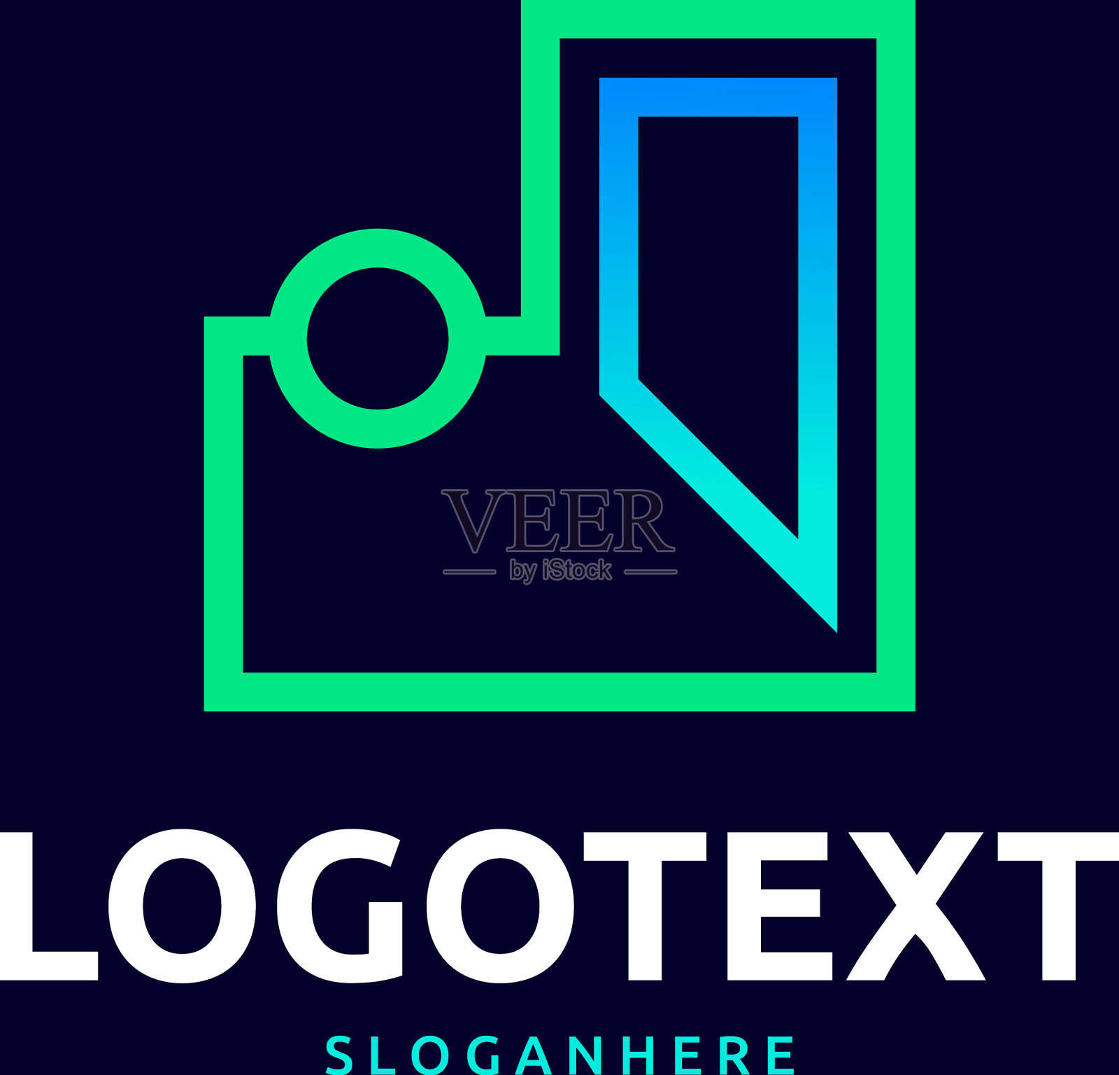 字母l标志插画图片素材