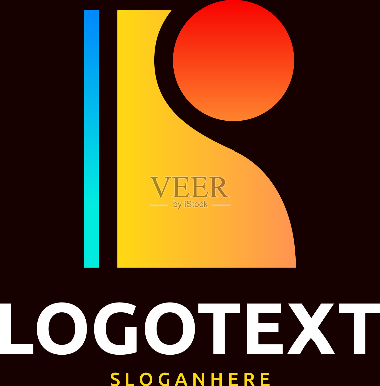 字母r标志插画图片素材