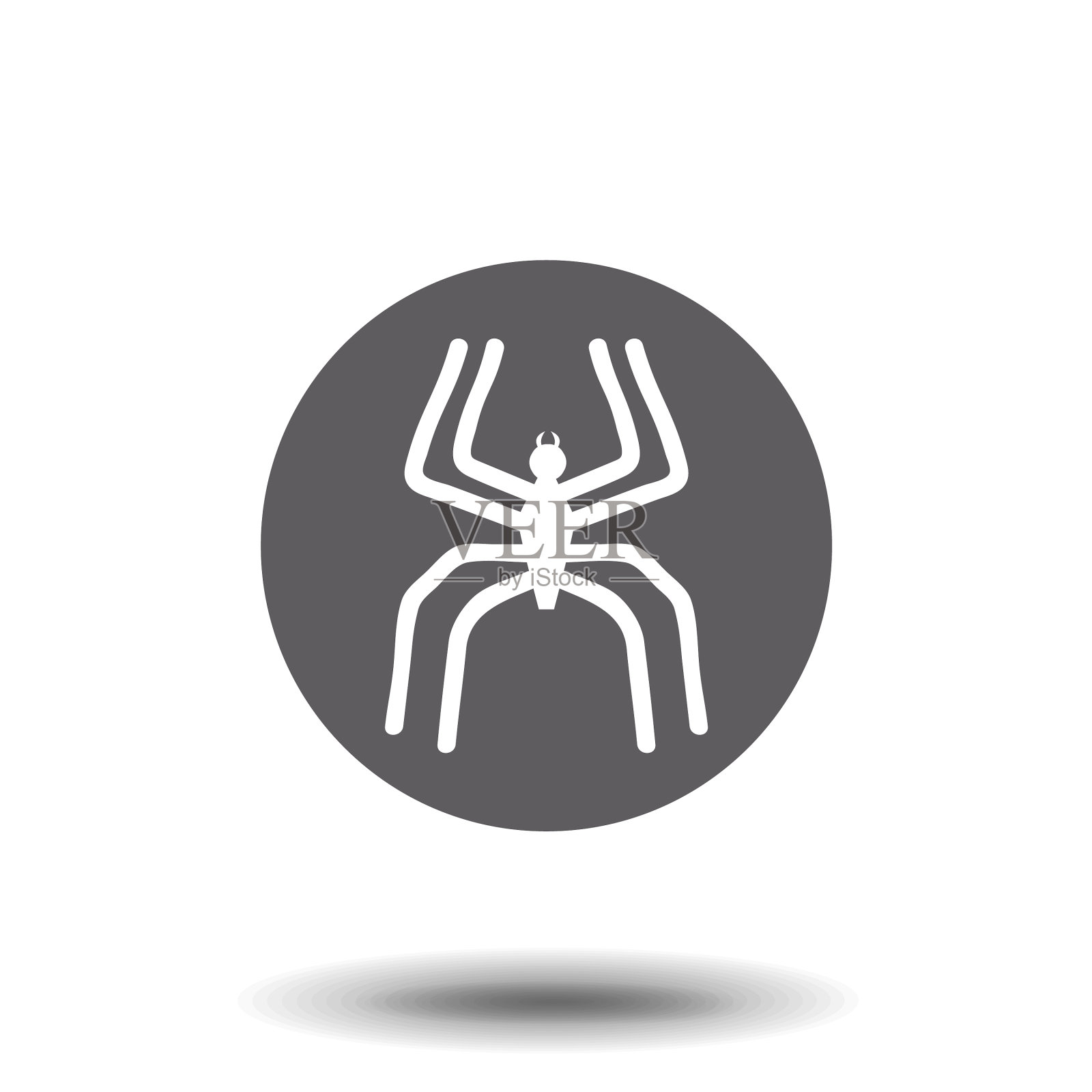 蜘蛛图标设计万圣节集合设计元素图片