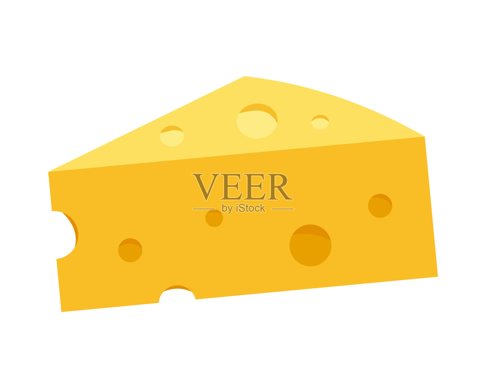 奶酪被隔离在白色设计元素图片