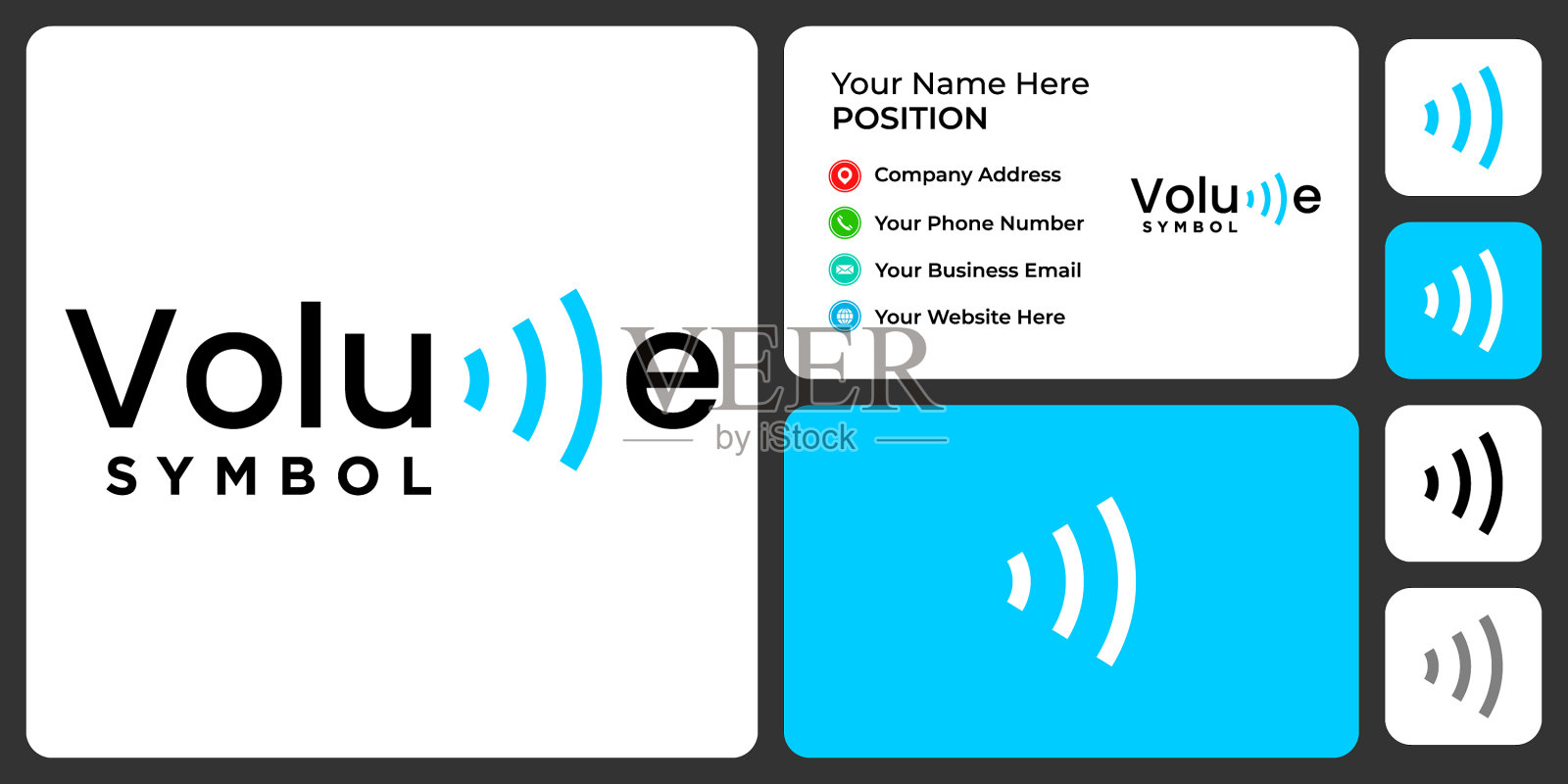 体积的标志插画图片素材