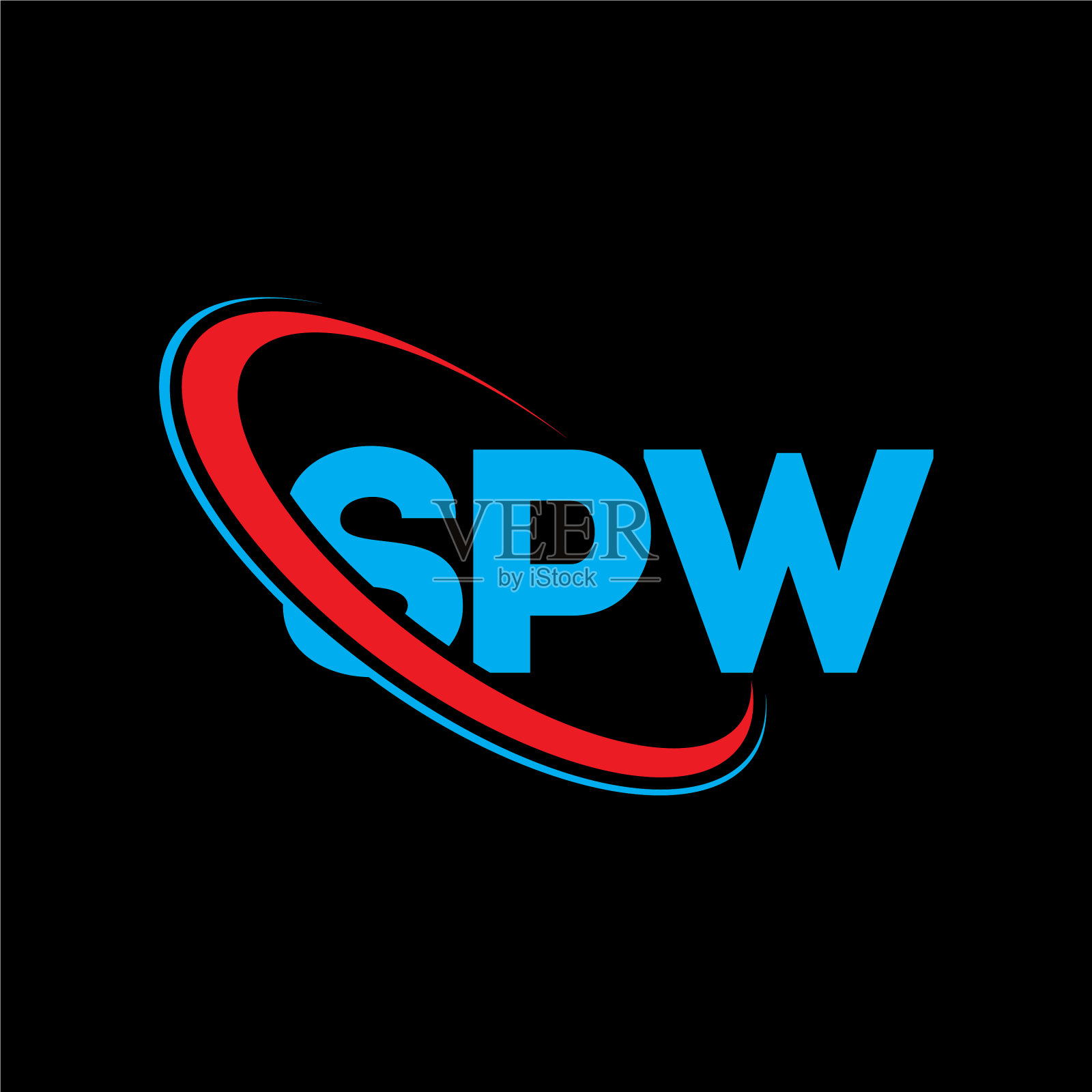 SPW标志SPW字母SPW字母标志设计插画图片素材
