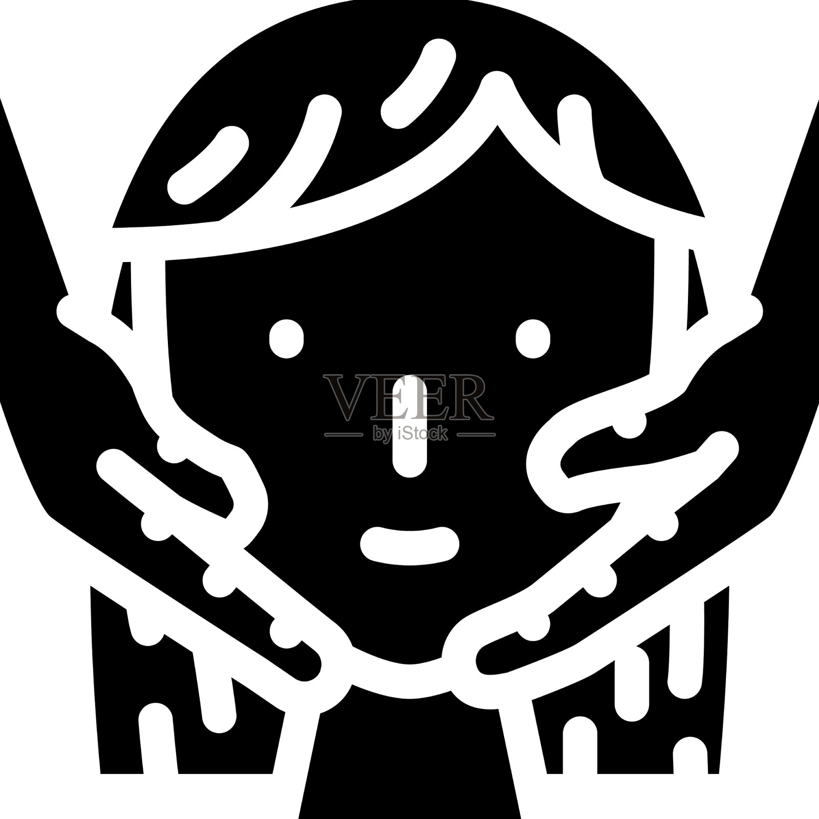 按摩美容沙龙程序字形图标设计元素图片