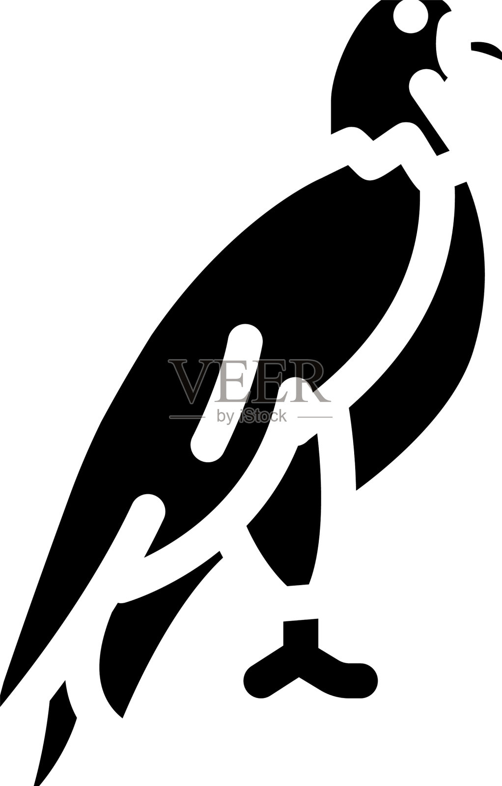 鹰鸟字形图标设计元素图片