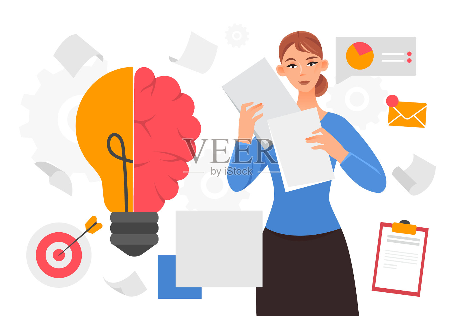 天才小时概念设计元素图片