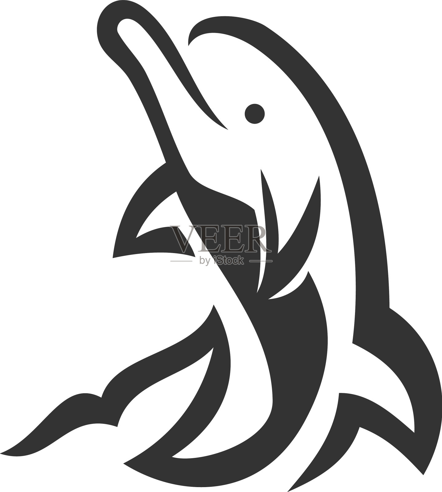 海豚图标品牌形象设计元素图片