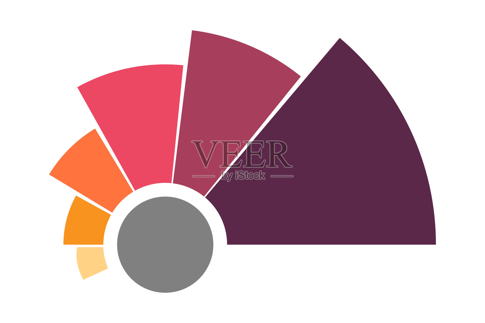 信息图饼图插画图片素材