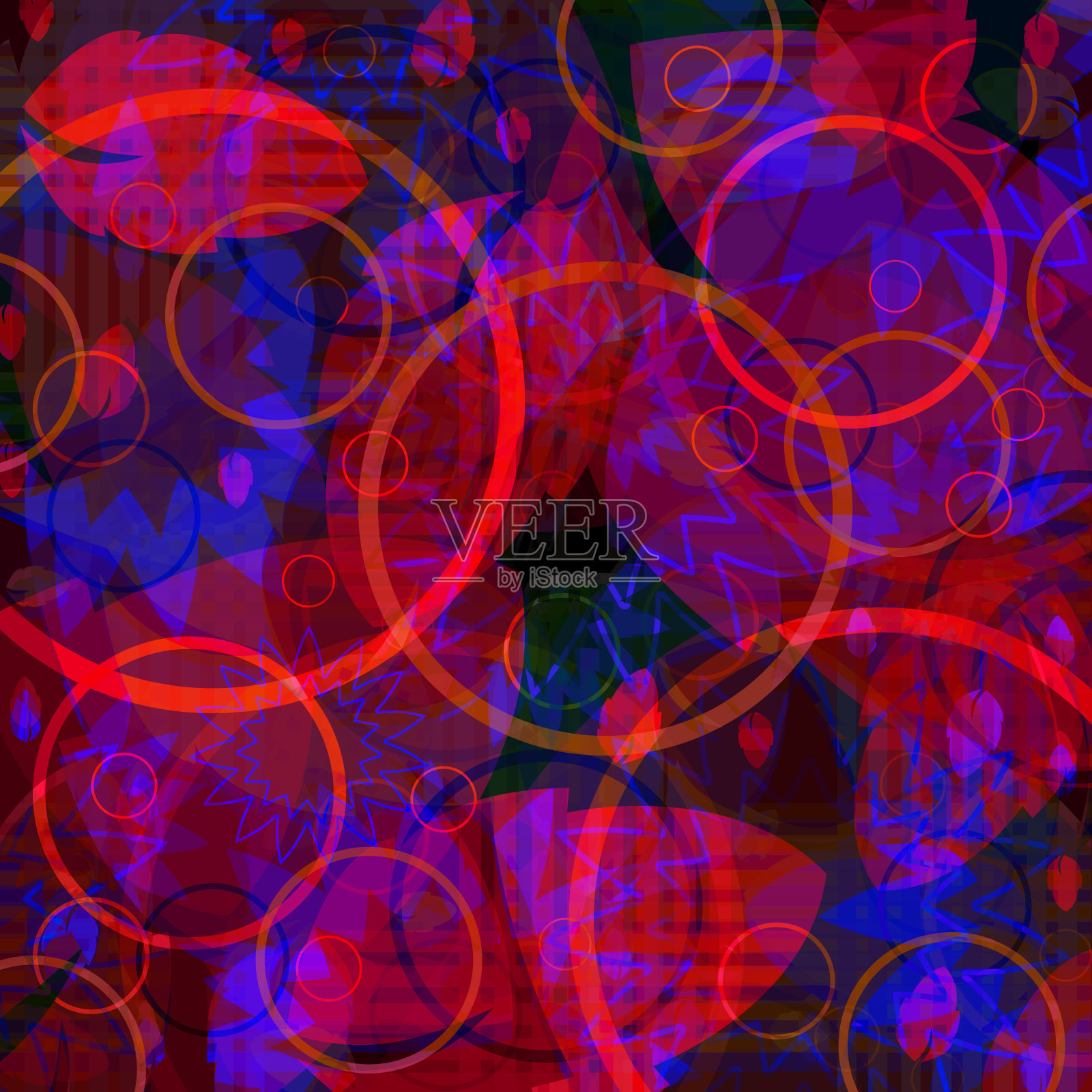 抽象的紫色和蓝色全背景和现代艺术插画图片素材