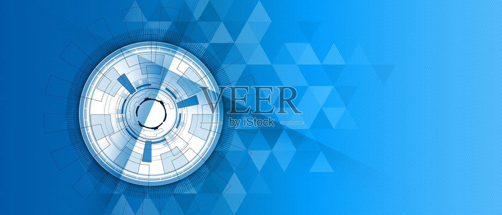 蓝色现代科技电气抽象背景插画图片素材