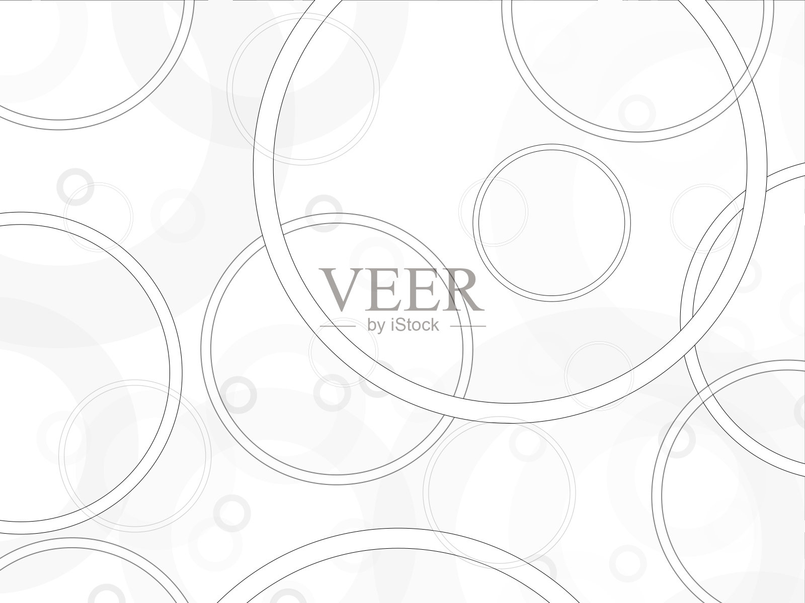 美丽的抽象圆背景在新现代风格的灰色和白色插画图片素材