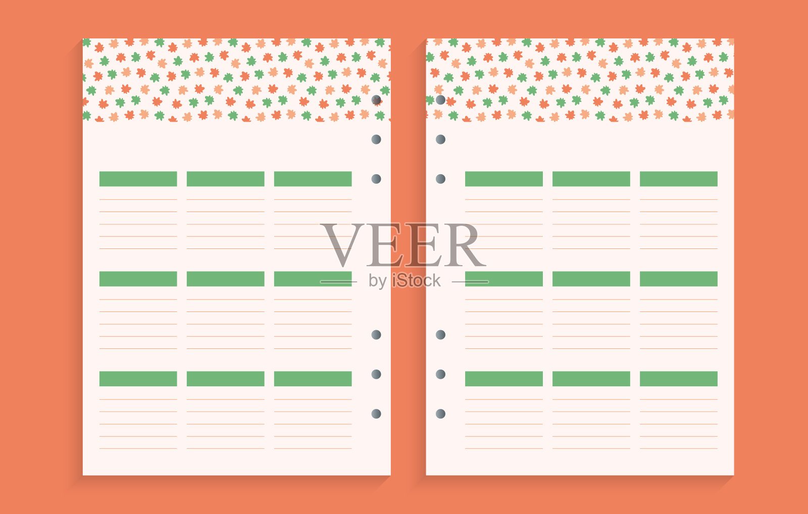 页面模板规划，重要日期或注意事项，设计模板素材