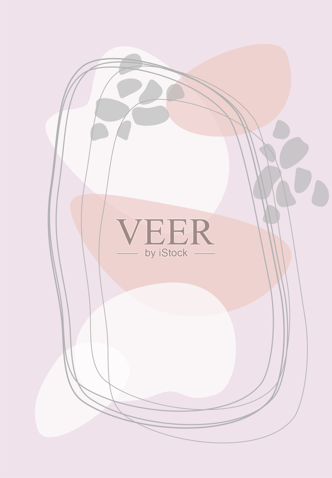 极简主义风格的几何图案海报。插画图片素材