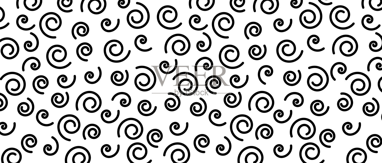 抽象的背景，纹理与旋涡线模式，矢量插图。插画图片素材